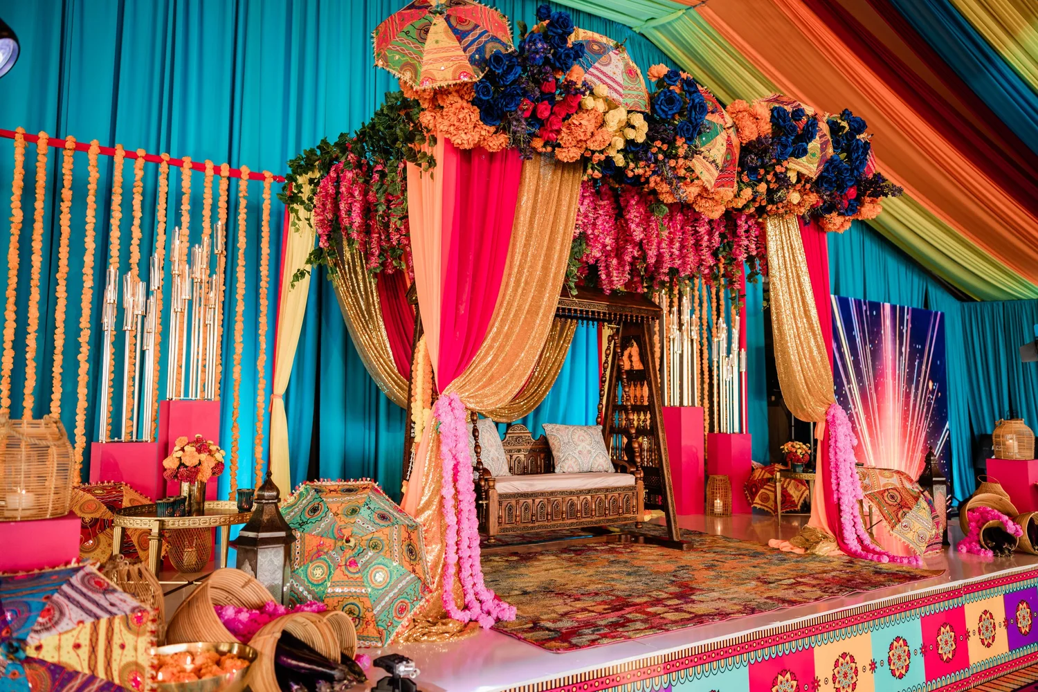 Mehndi ceremony decor
