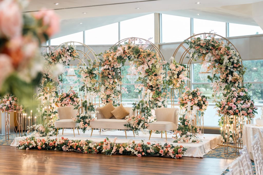 Nikkah floral stage